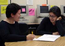 Two women tutoring